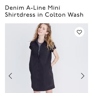Madewell Denim A Line Mini Dress
